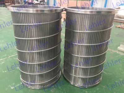 China SS316L Stainless Steel Pressure Screen Basket Bar or Slot Type à venda