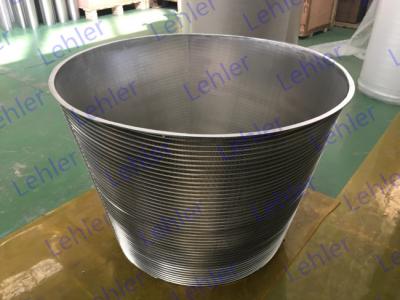 China Centrifuge Wedge Wire Basket Conical Cylinders For Starch And Sugar Industry for sale