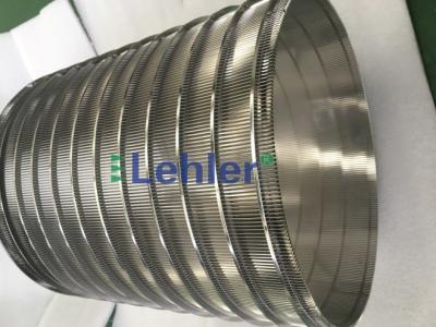 China Lehler Wedge Wire Screen Filter 320 * 400mm Basket Screen Filter Panels for sale