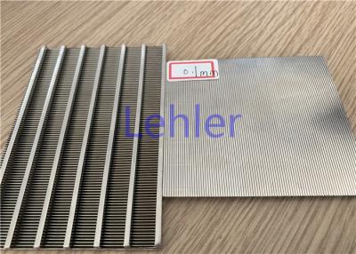 China Slot 60 Microns Wedge Wire Screen For Static Sieves / Dewatering ISO9001 for sale
