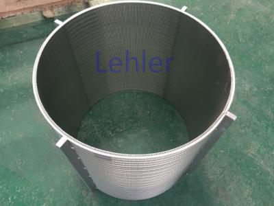 China HV2000 Pressure Screen Basket , Wire Strainer Basket For Pulp And Paper Industry for sale