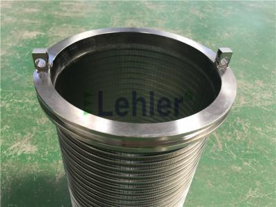China WWE-178 Wedge Wire Filter Elements Long Slit High Flow Rate ISO Certification for sale