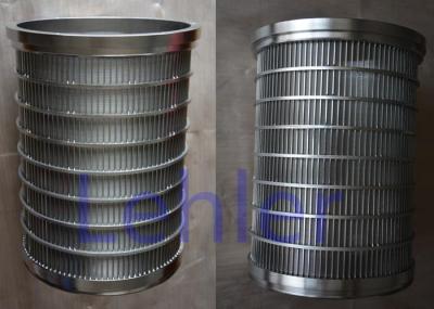 China Cilindros de la pantalla de alambre de la cuña PSB-280, cesta del filtro de agua afuera al tipo interior en venta