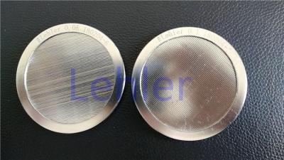 China Pantalla enmarcada redonda del acero inoxidable, pantalla de alambre de la cuña de 50 micrones ISO9001 en venta