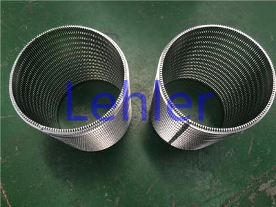 China Stainless Steel Wedge Wire Mesh , Cylinder Welded Wire Screen 1.0 Mm Slot for sale