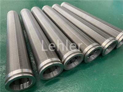 China Elementos de filtro cônicos 316L de aço inoxidável do fio da cunha do entalhe de 500 mícrons à venda