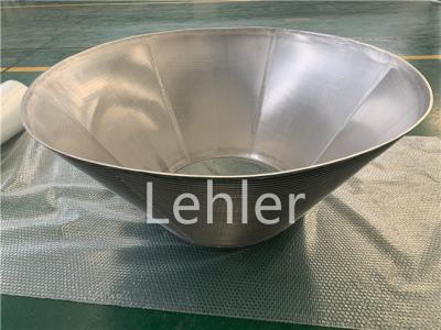 China Conical Wedge Wire Basket 60 Micron Filtration Rate For Centrifugal Machines for sale