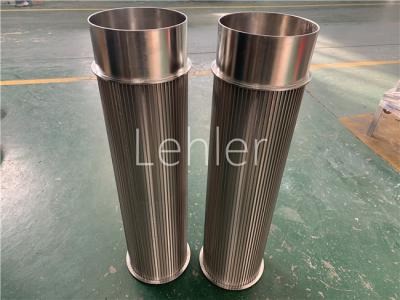 China Dia 230mm Duplex Steel Wedge Wire Cylinder For Strainer for sale