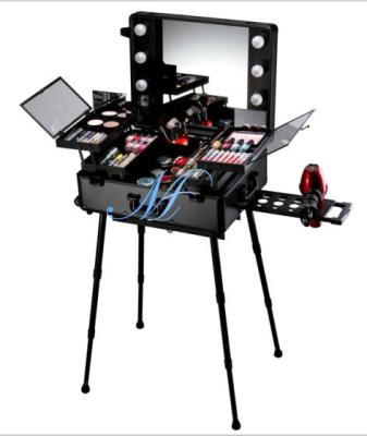 China Portable LED Makeup Mirror Trolley Light for wedding, shooting photo, top styling designer for sale