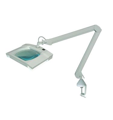 China Clamp On Illuminated Magnifying Lamp White Color Compact Design Multi Function for sale