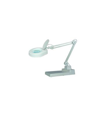 China 80 LEDs Magnifying Desk Lamp , White Lighted Magnifying Reading Lamp With Base for sale