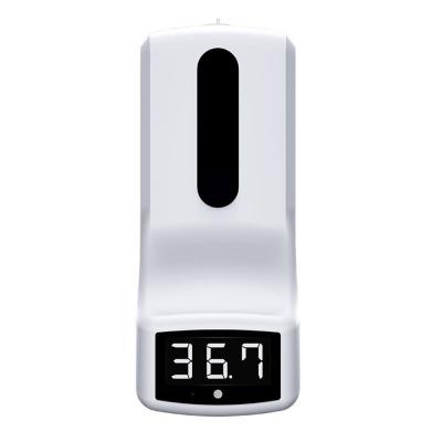 China Intelligent Sensor Touchless Sanitizer Soap Dispenser Machine with Temperature Measurement,Wall Mount Soap Dispenser for sale