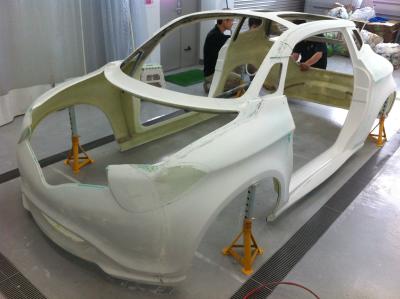 China Molde industrial de la fibra de vidrio de la superficie de la capa del gel del molde de repuesto de la pieza de automóvil FRP en venta