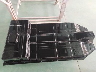 China Black Color Fiberglass Bus Air Deflector Hood Assemblies Hand Lay Up RTM SMC for sale