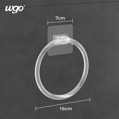 China 5KG Wall Mounted Bathroom Towel Ring Holder 16cm Diametre With Sticker for sale