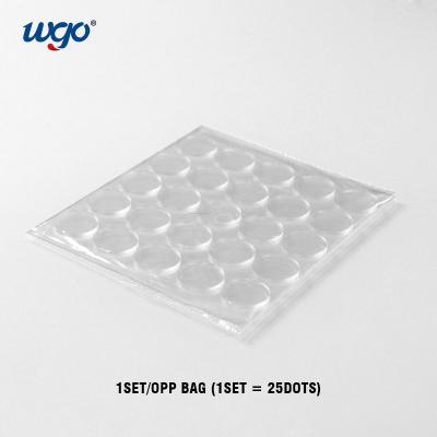 China WGO die cut reusable clear adhesive dot No residue and washable for sale