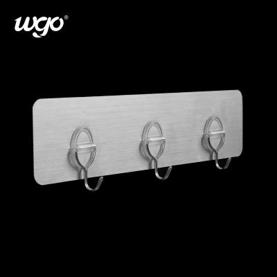 China No Drilling Hole Needed Self Adhesive Hook Rack Daily Objects Storage Idea For Door for sale