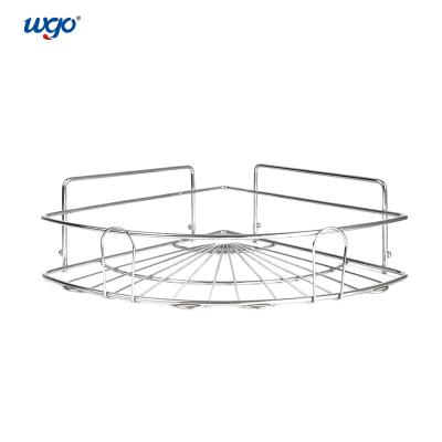 China 30cm Hanging Corner Shower Shelf Bath Gel Pad Mounted Corner Caddy ISO 9001 for sale