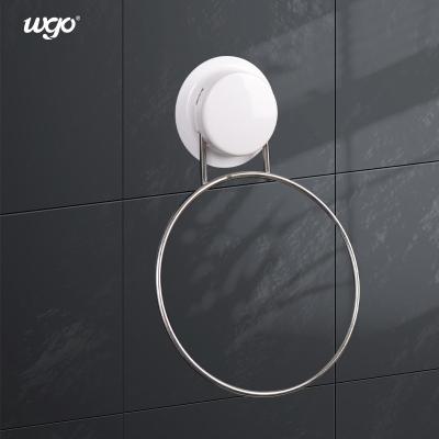 China 150mm Stainless Steel Bathroom Towel Ring Holder Suction Fixed ODM for sale