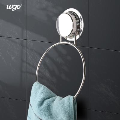 China Stainless Steel Fitting Bathroom Towel Holder Suction Mounted Strongly Holding for sale