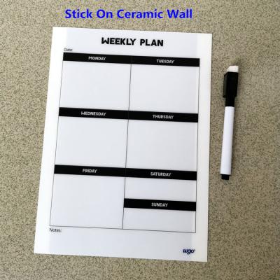 China No Residue Sticky Dry Erase Board ODM OEM Self Stick W Peel Drawing Writing for sale