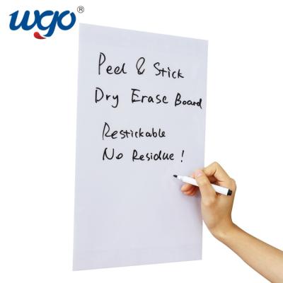 China A3 A4 Dry Erase Sticky Back Whiteboard Sheets ODM OEM Without Residue for sale