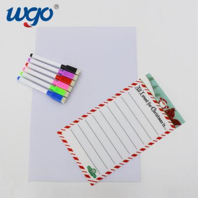China Wall Self Adhesive Christmas Dry Erase Calendar Removed Without Residue for sale