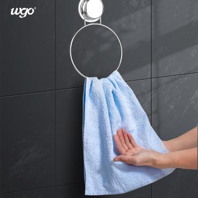 China Stainless Steel Bath & Kitchen Towel Round Holder Suction Mounted Bath Towel Ring Height for sale