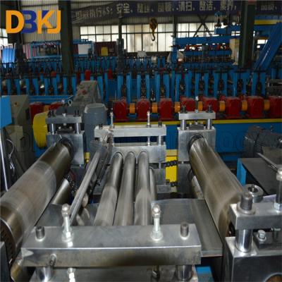 China PLC Touch cz Purlin máquina de moldeado de rollos para 100-300mm Tamaños 5 toneladas Decoiler hidráulico en venta