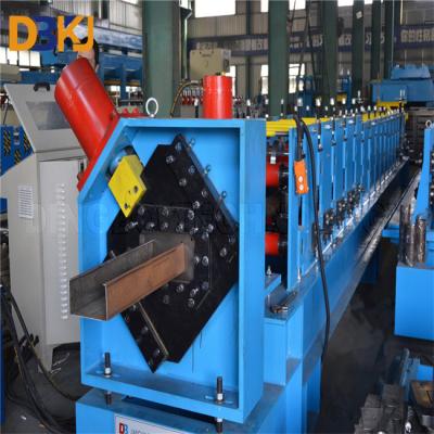 China Gearbox Chain Drive C And Z Purlin Machine 14 Roller Stations for sale