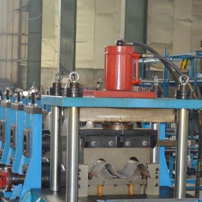 China 13 Stations Highway Guardrail Roll Forming Machine 100mm Shaft Diameter for sale