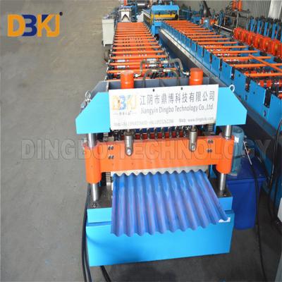 China Maschine zur Rollenformung von Stahldachplatten CE ISO-Maschine für Metalldachplatten zu verkaufen
