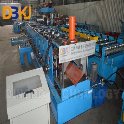China CR12 Mould Steel Ridge Cap Roll Forming Machine Color Steel 0.3-0.7mm for sale
