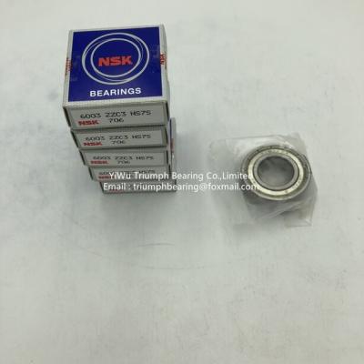 China NSK  Deep Groove Ball Bearing 6003,6003Z ,6003ZZ for sale