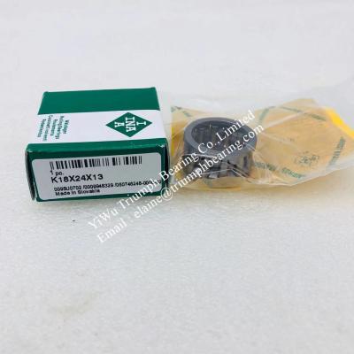 China INA  Needle roller cage assembly K, single row   K18X24X13 for sale