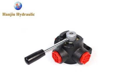 China Rotary Diverter Hydraulic Selector Valve 4 Way Closed Center 24 Gpm #10 Sae Ports for sale