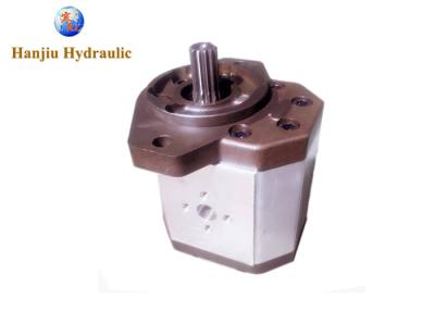 China Low Noise Aluminum Gear Pump 9 Tooth Spline 16 / 32 Shaft Bidirectional Hydraulic Pump for sale
