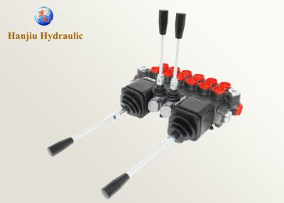 China 21 GPM 4 Spool Directional Control Valve , Hydraulic Joystick Loader Valve for sale