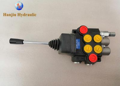 China 2 Spool Hydraulic Joystick Loader Control Valve 40 Liters/ Min Flow for sale