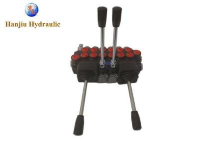China 6P40 Joystick Hydraulic Directional Valve 40lpm Manual Control Valve Interchangeable Spool for sale