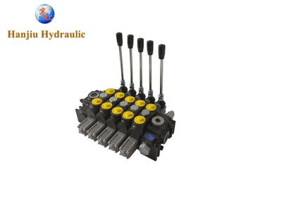 China Timber Trucks Hydraulic Motor Control Valve / Hydraulic Directional Valve 5 Section 140 L/Min for sale