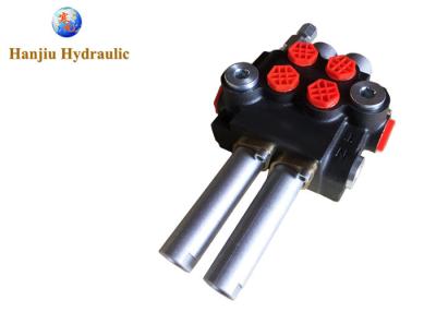 China Hydraulic Control Valves 40Liters Directional Manual Valves Trackloader Hydraulic Systems Thread Size G1/2 for sale