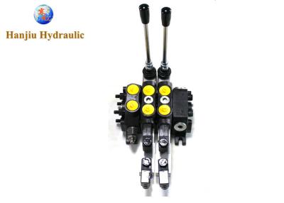 China Hydraulic Solenoid Directional Valve 60 L / Min 16 Gpm Electric Solenoid 12v + Levers for sale