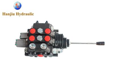China 100 Liters 2 Spool 315bar Electric Joystick Hydraulic Control Valve for sale