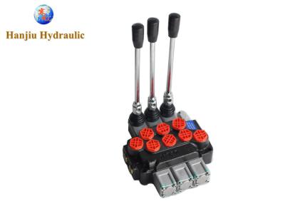 China Salami Vemd6 21 Gpm Hydraulic Directional Control Valve Sae 10/12 Inlet / Outlet 3 Spool 4 Way 3 Pos Tandem Ctr for sale