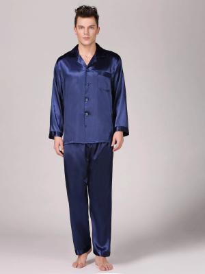 China Setnotch Mens Sleepwear Silk Warm Winter Mens Pyjamas Pjs Lounge for sale