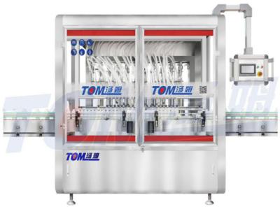 China 10 Nozzle Edible Oil Filling Machine PLC Controlled Piston Filling Machine for sale