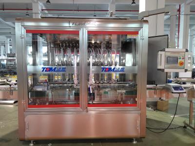 China Máquina automática de llenado de champú controlada por PLC con 12 boquillas en venta