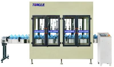 China Non Metal Gravity Type Disinfectant Filling Machine 50-1000ml 700-5000BPH for sale