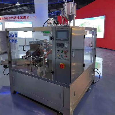 China Máquina de enchimento de líquido químico de 500g-1000g 20-25 sacos/min à venda